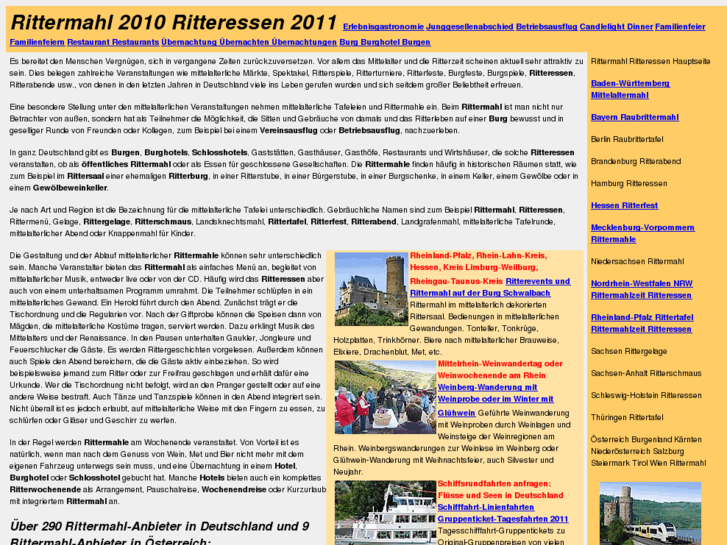 www.rittermahl-ritteressen.de