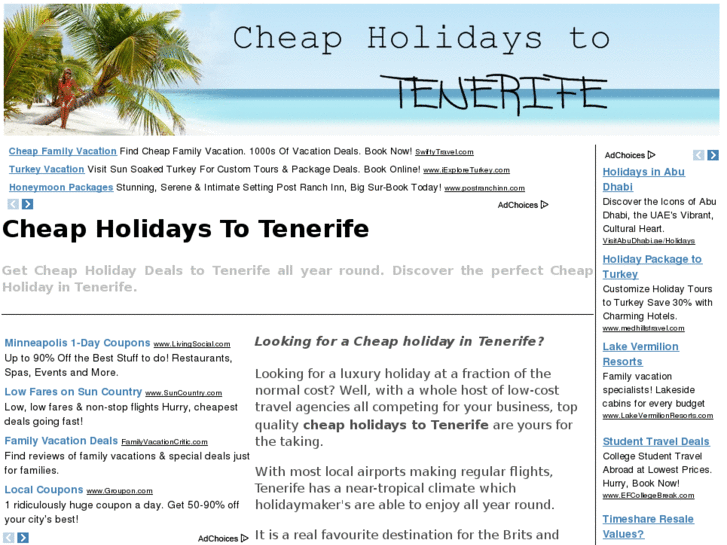 www.cheapholidaystotenerife.net