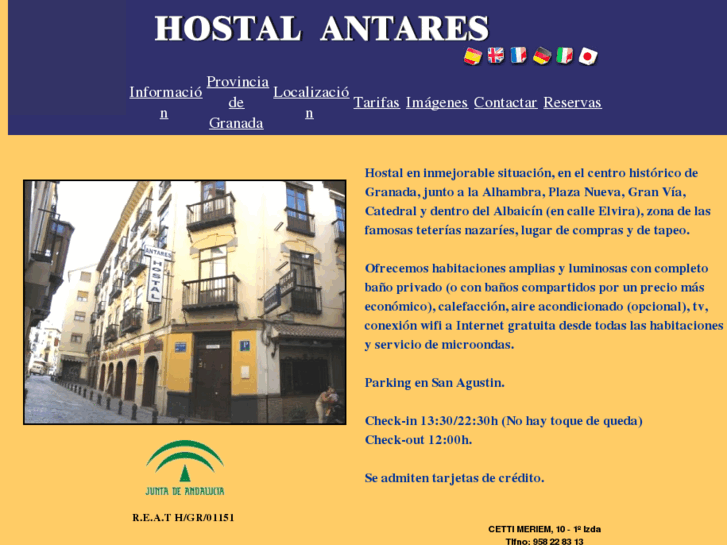 www.hostalantares.com