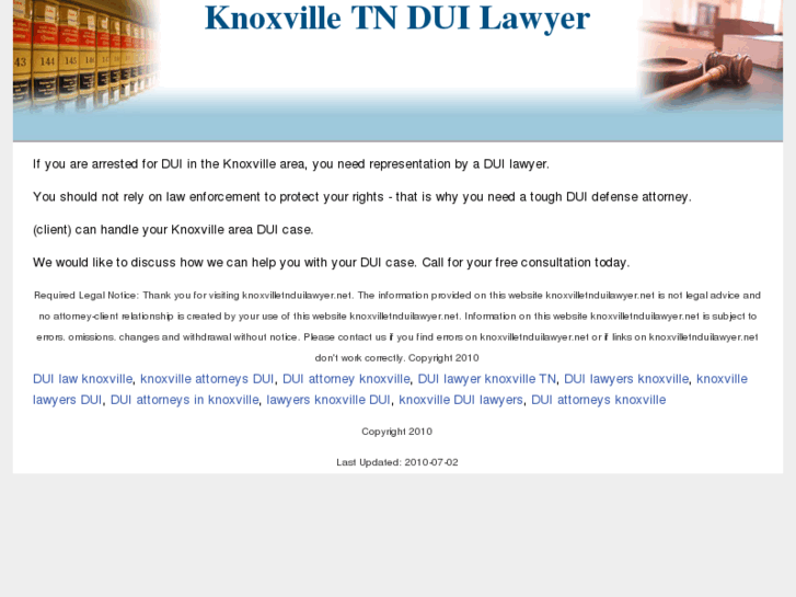 www.knoxvilletnduilawyer.net