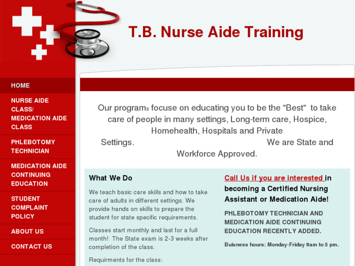 www.tbnurseaidetraining.com