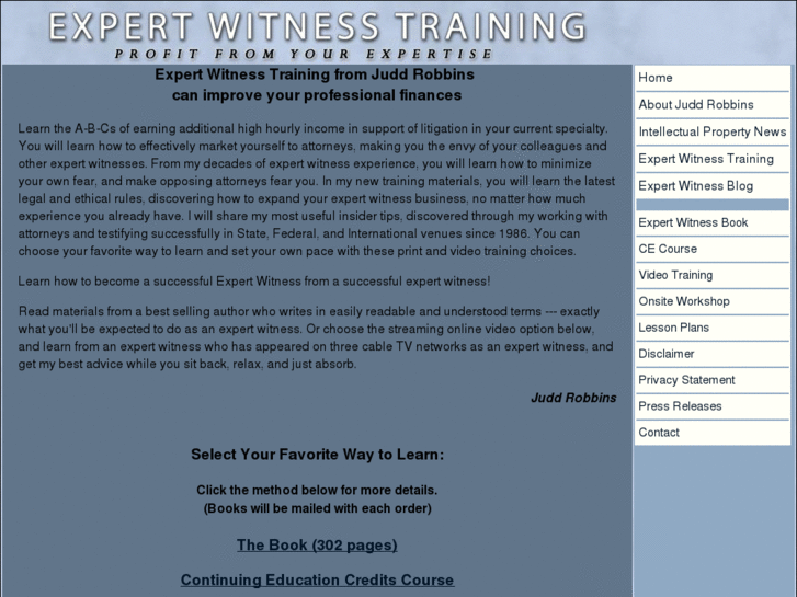 www.expertwitnesstraining.com