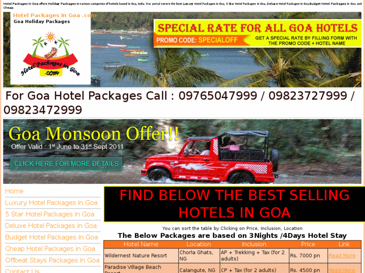 www.hotelpackagesingoa.com