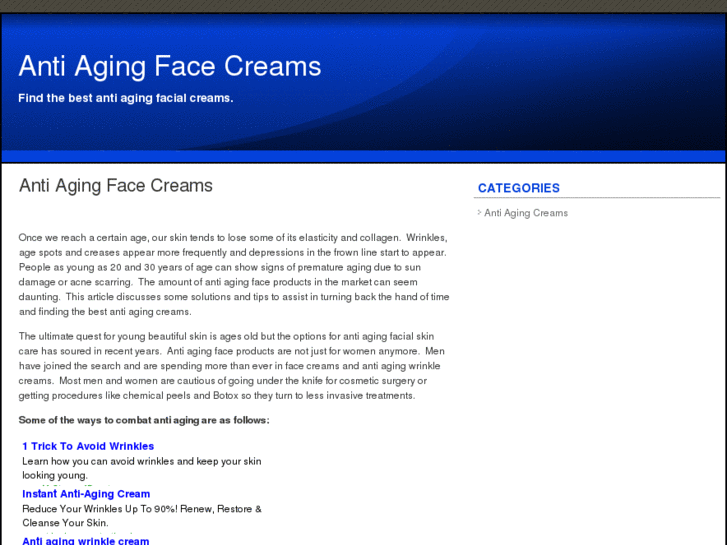 www.antiagingfacecreams.net