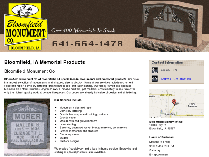 www.bloomfieldmonumentco.com
