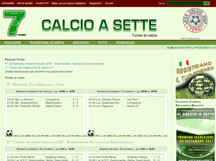 www.calcioasette.it