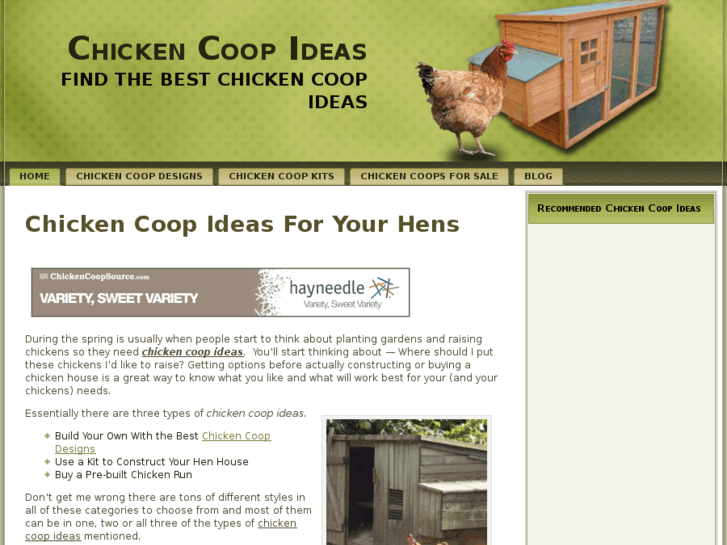 www.chickencoopideas.com