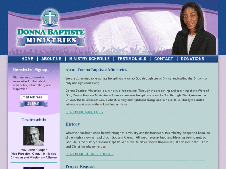 www.donnabaptisteministries.com