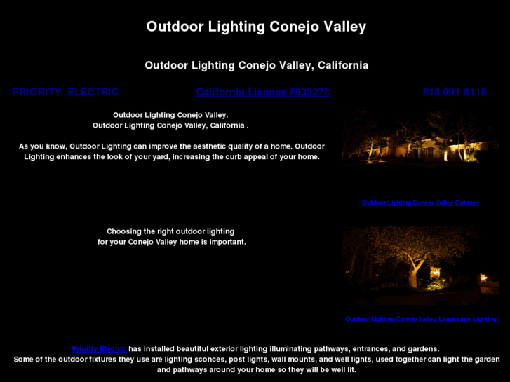 www.outdoorlightingconejovalley.com