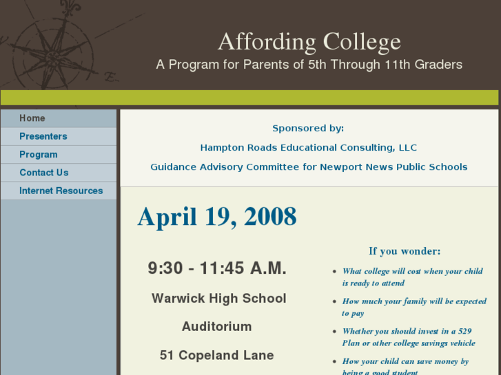 www.affordingcollege.org