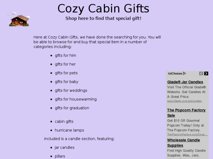 www.cozycabingifts.com