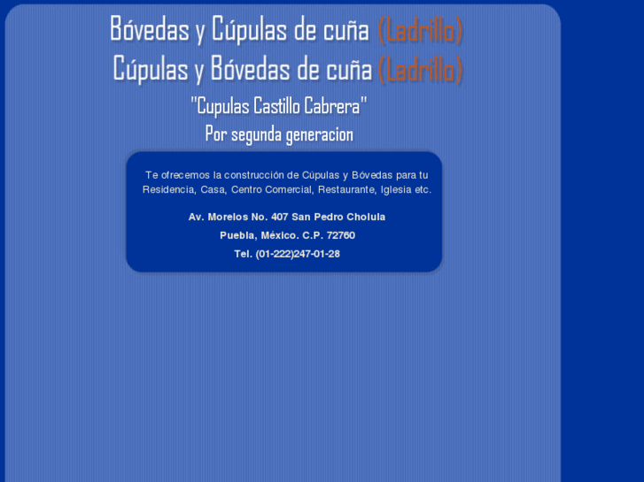 www.cupulasybovedas.com