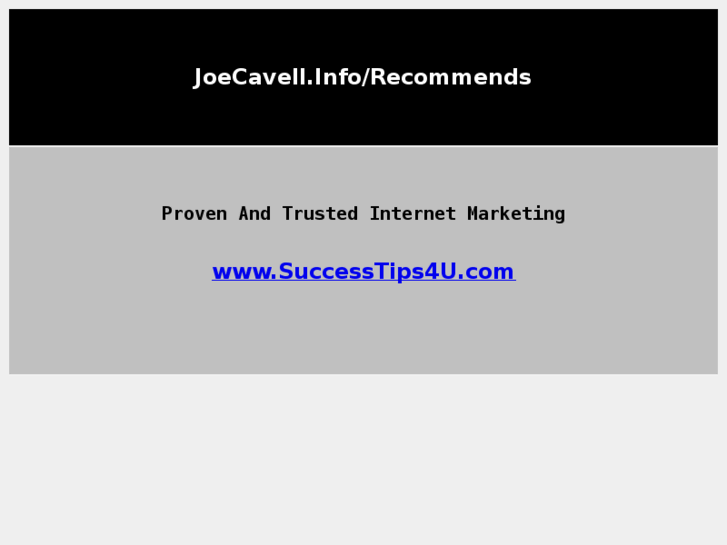 www.joecavell.info