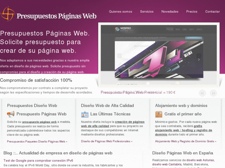 www.presupuestospaginasweb.com