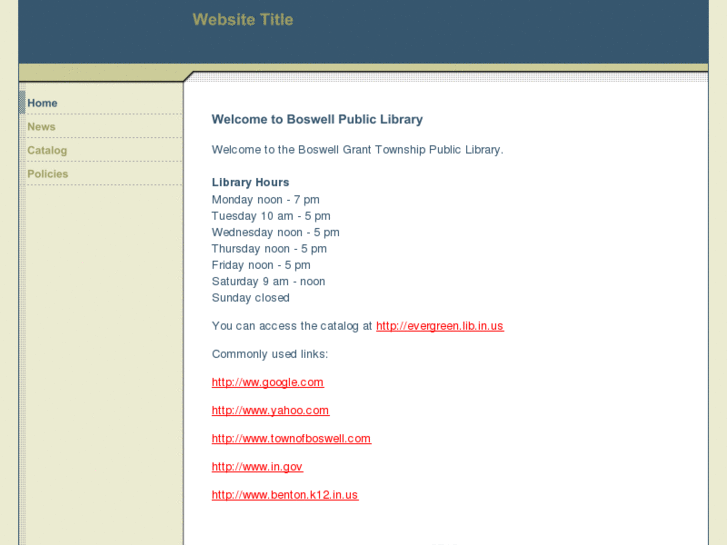 www.boswellpubliclibrary.com