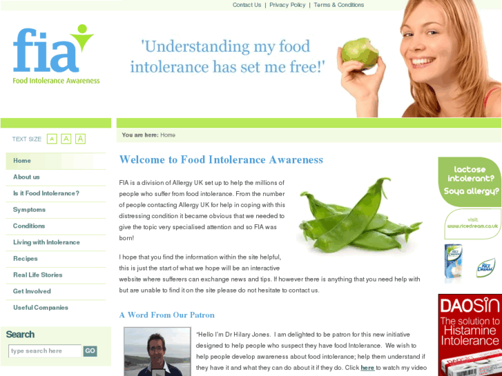 www.foodintoleranceawareness.org