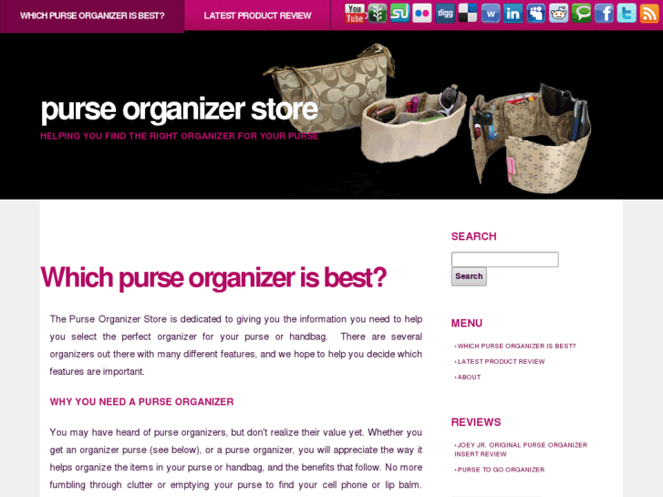 www.handbagorganizers.info