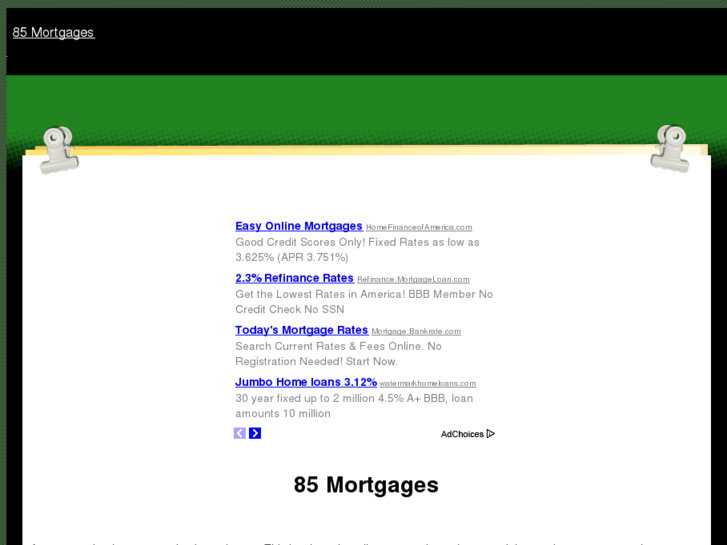 www.85mortgages.com