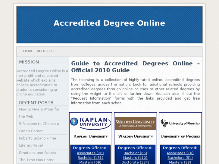 www.accrediteddegreeonline.org