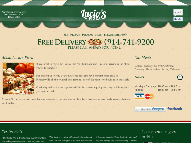 www.luciopizza.com