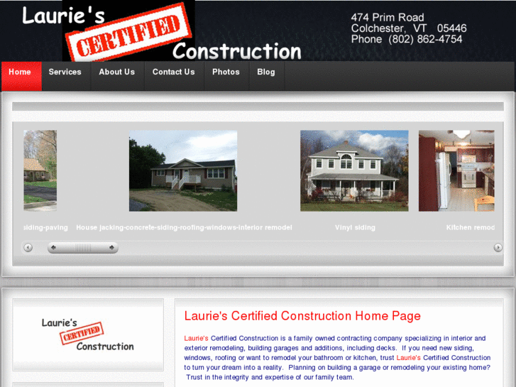www.lauriescertifiedconstruction.com