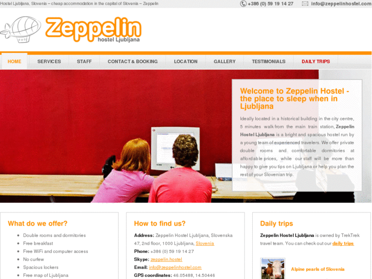 www.zeppelinhostel.com