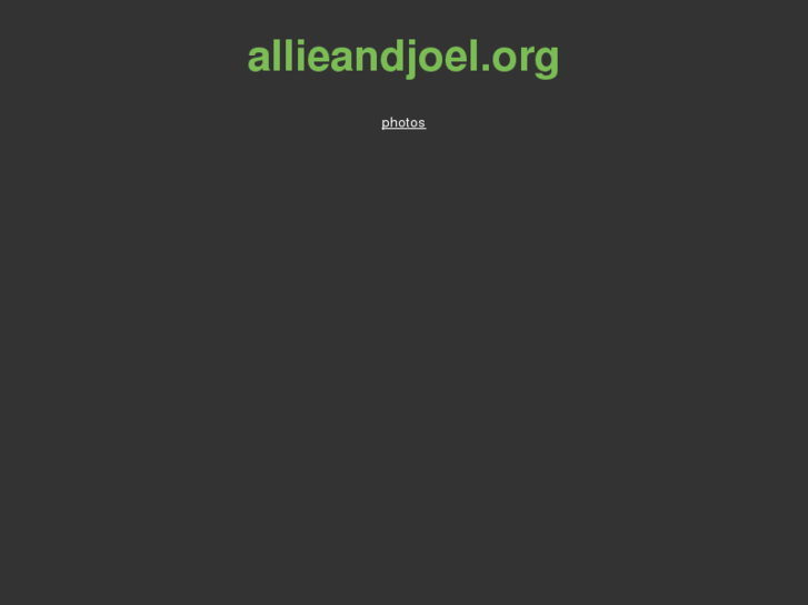 www.allieandjoel.org