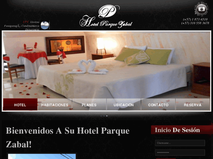 www.hotelparquezabal.com