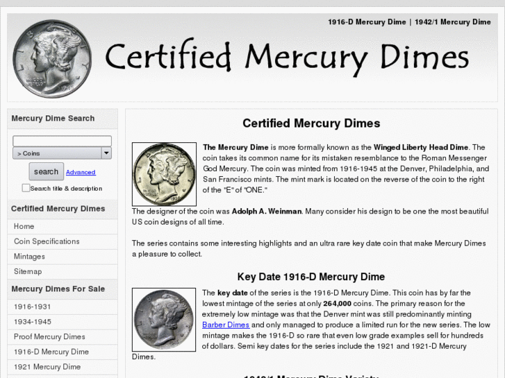 www.certifiedmercurydimes.com