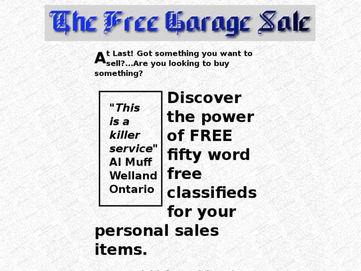 www.freegaragesale.com