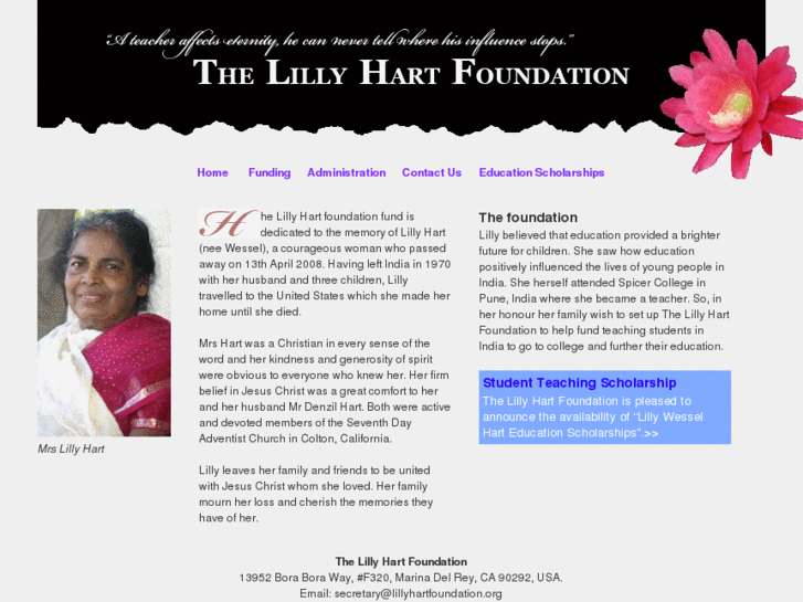 www.lillyhartfoundation.org