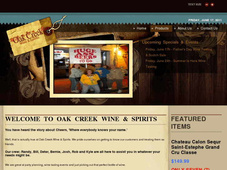 www.oakcreekwineandspirits.com