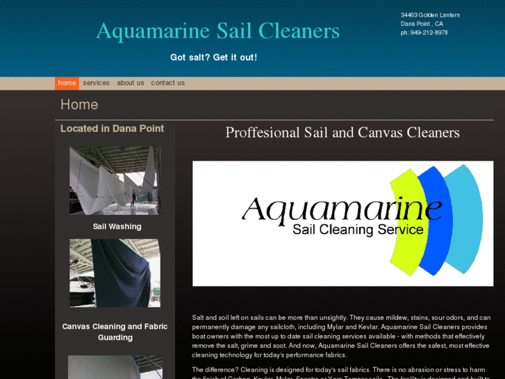 www.aquamarinesailcleaners.com