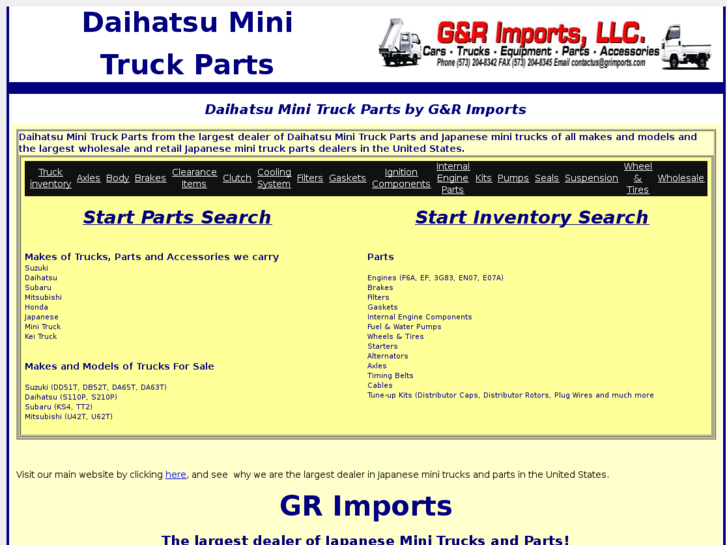 www.daihatsuminitruckparts.com