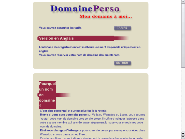 www.domaineperso.com