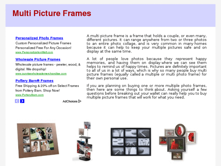 www.multipictureframes.com
