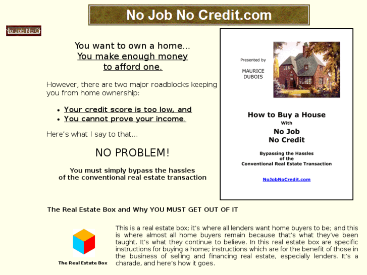 www.nojobnocredit.com