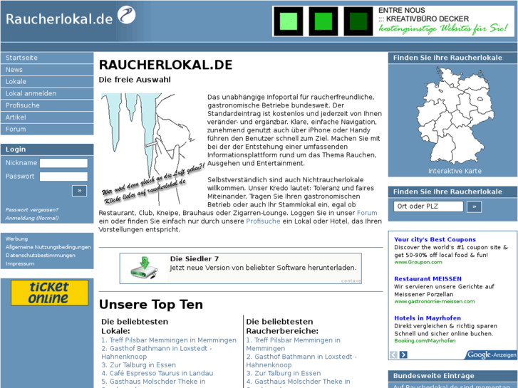 www.raucherlokal.de