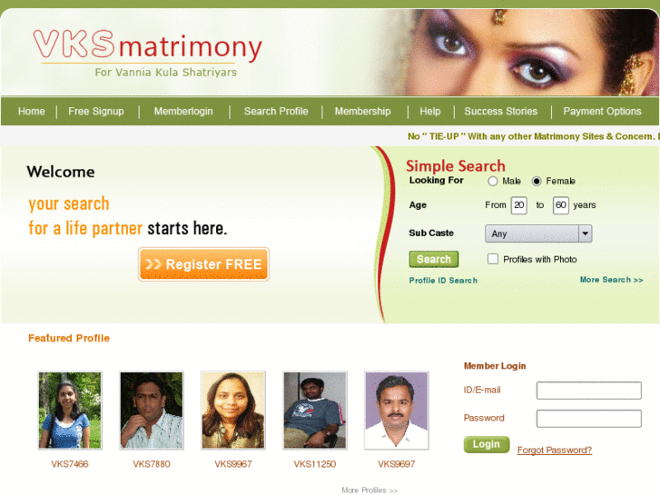 www.vksmatrimony.com