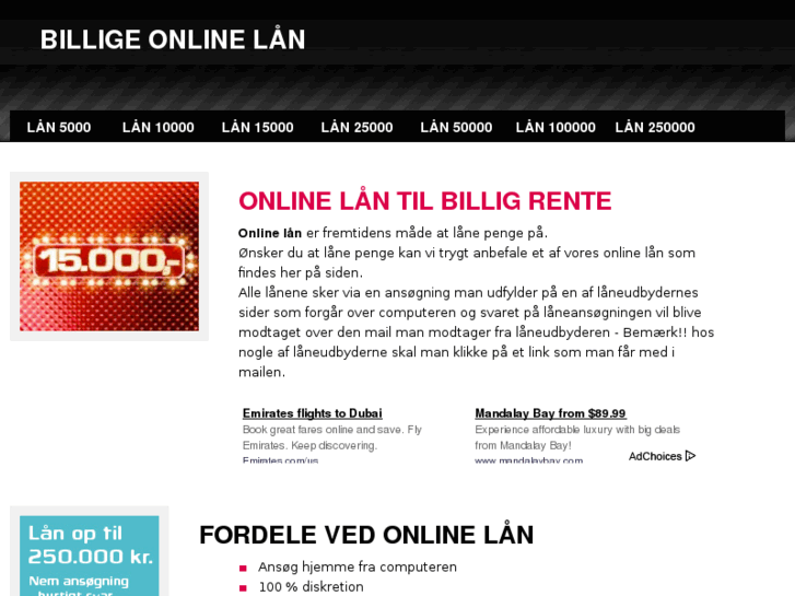 www.billigeonlinelaan.dk