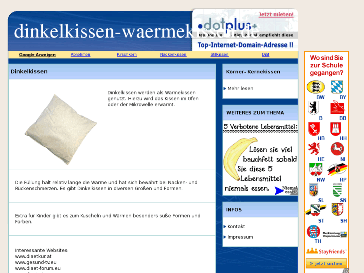 www.dinkelkissen-waermekissen.de