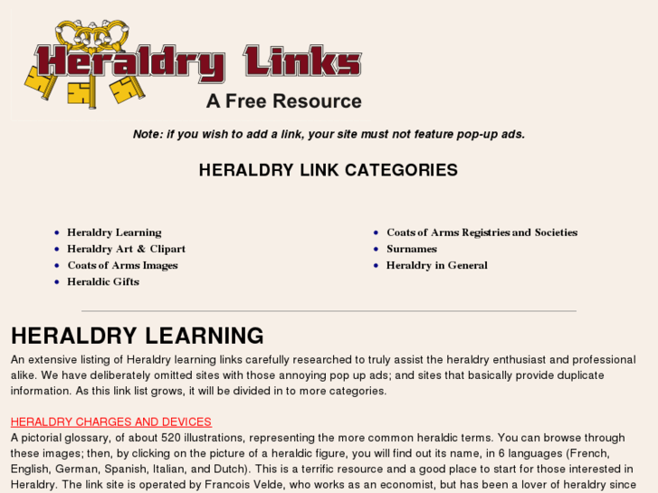 www.heraldrylinks.com