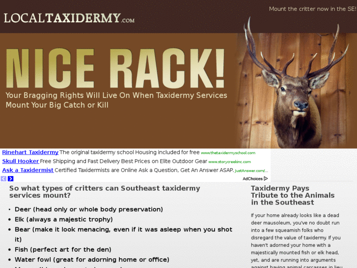 www.localtaxidermy.com