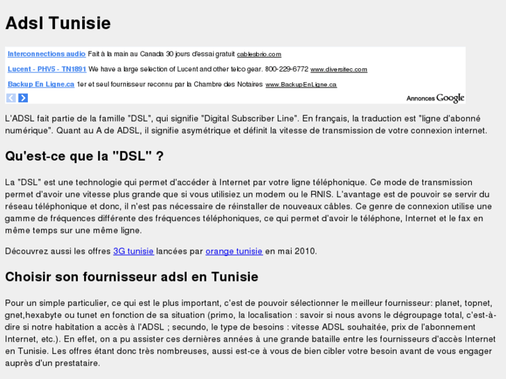 www.adsl-tunisie.com