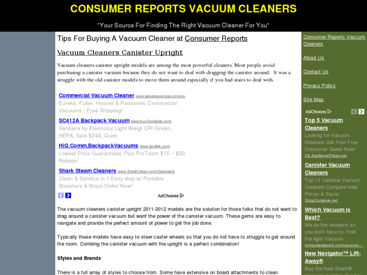 www.consumerreportsvacuumcleaners.com