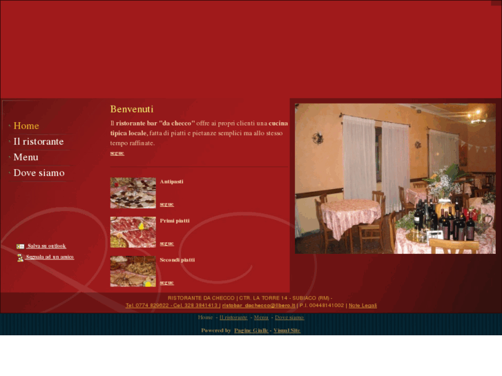 www.ristorantedacheccosubiaco.com