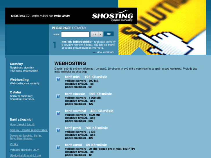 www.shosting.cz