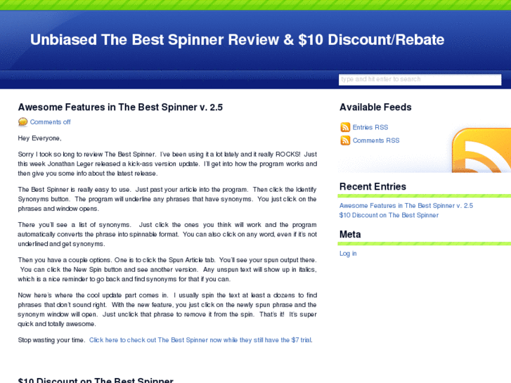 www.thebestspinnerreview.com