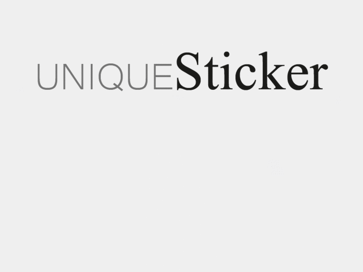 www.uniquesticker.com