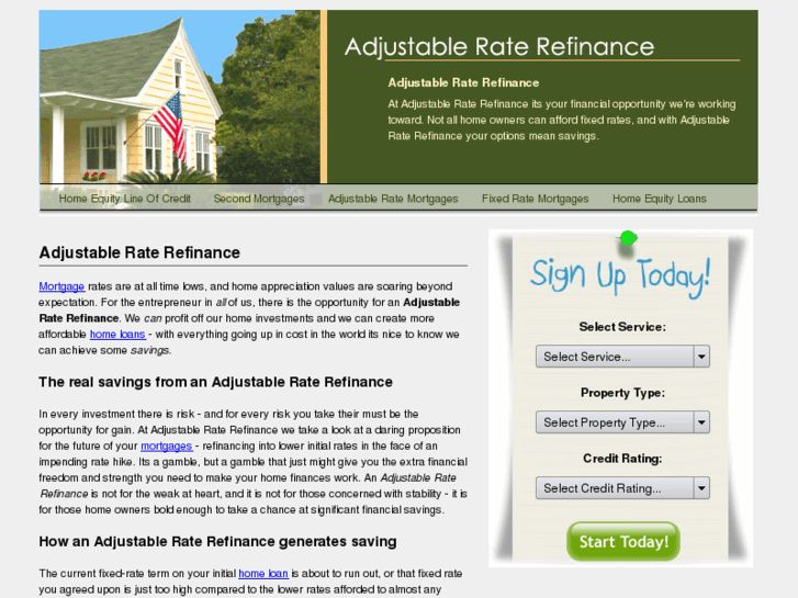 www.adjustableraterefinance.com